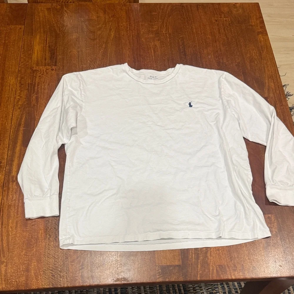 Men's White Long Sleeve Shirt